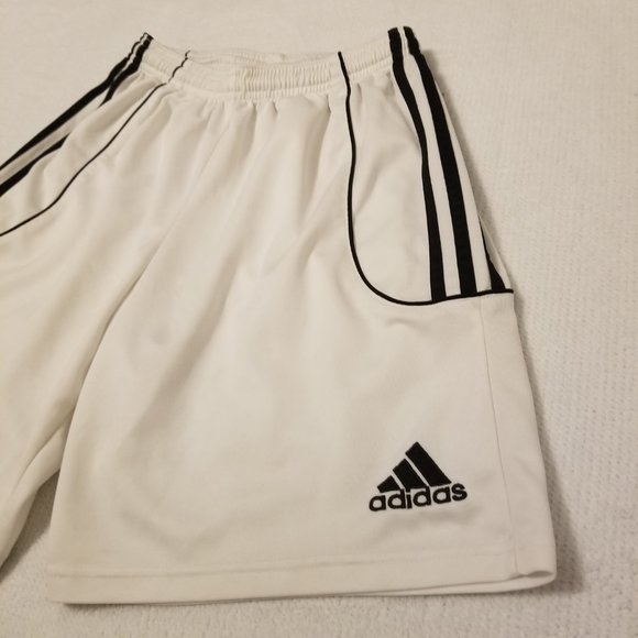 Adidas White Shorts Climalite Vintage Basketball Soccer Track or Running Shorts - Picture 2 of 13